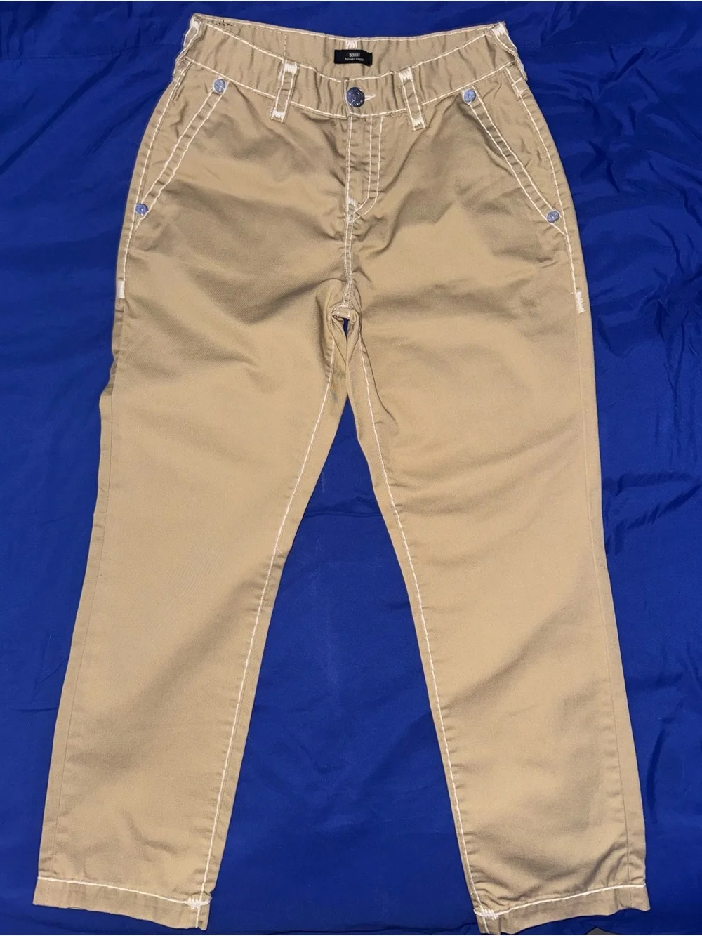 Men’s True Religion Bobby Relaxed Baggy Fit Khaki Size 30